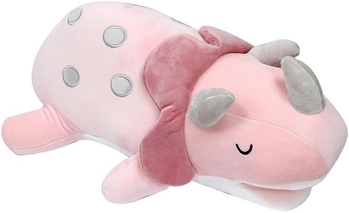 Daiso وسادة احتضان دايسو إنج - ديناصور تمساح وردي - Image 1
